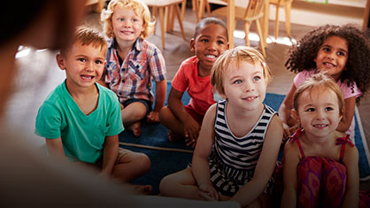 group of children in preschool