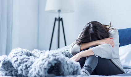 Depressed woman