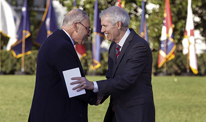 politicians shake hands