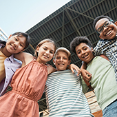 Group of boys and girls