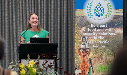 Image of Sera Young at podium