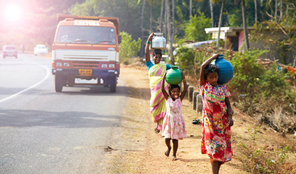 Women carrying water