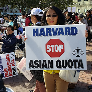 woman at protest