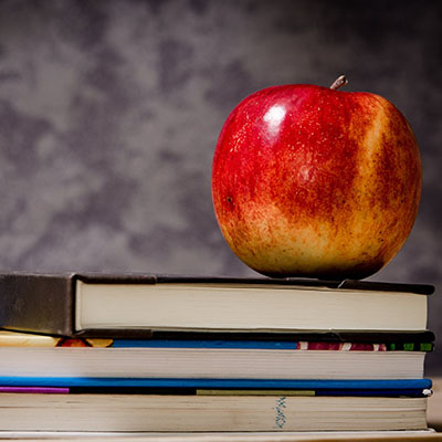 apple and books