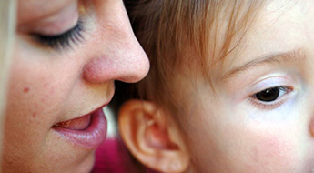 Child listening to mother