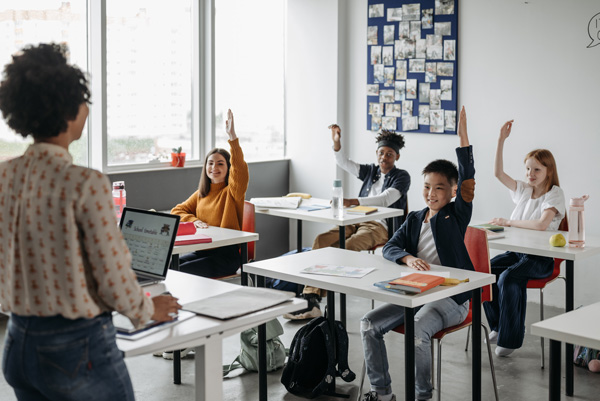 Students in classroom 