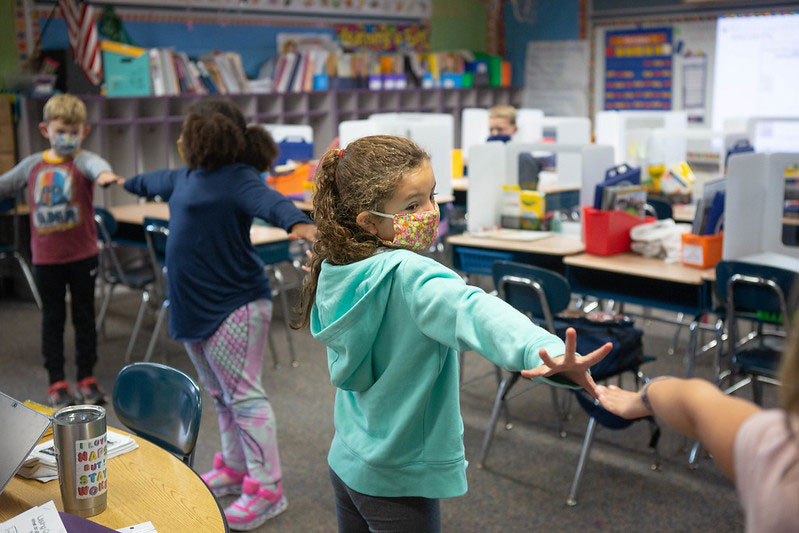 Classroom of children