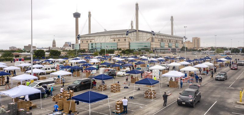 Texas food bank lines