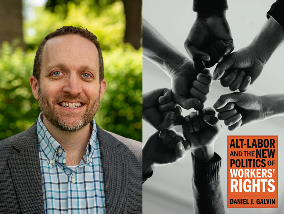 Northwestern professor Daniel Galvin and image of book