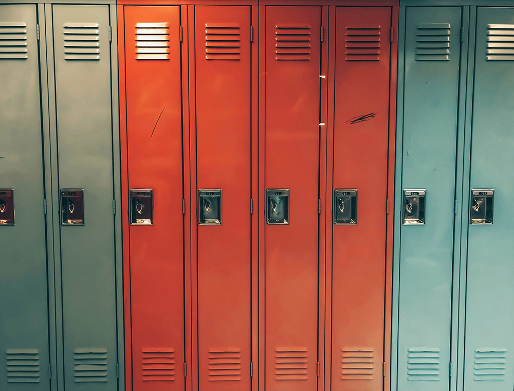 High school lockers