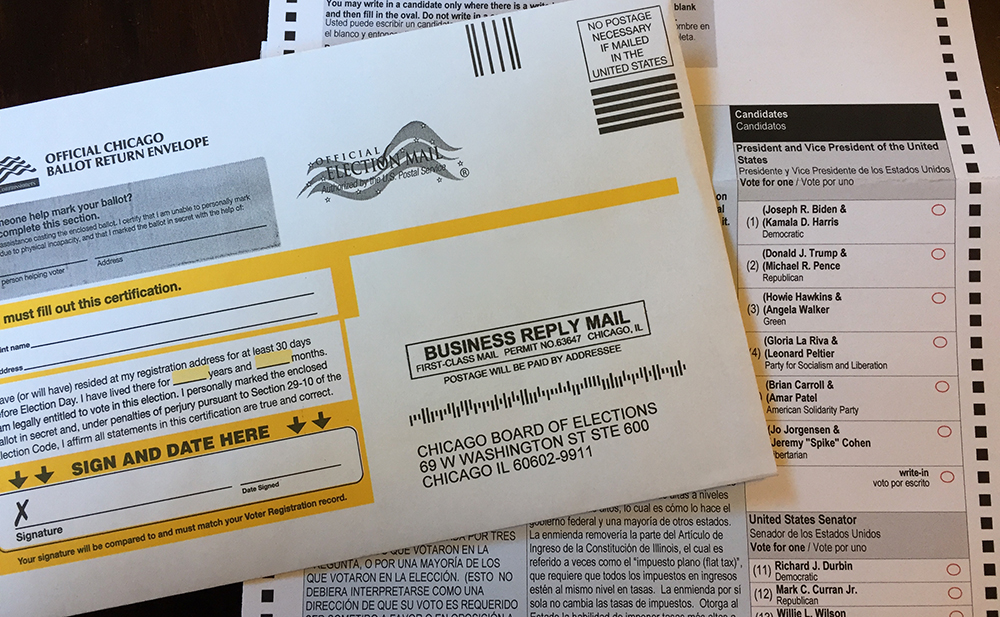 Mail in ballot