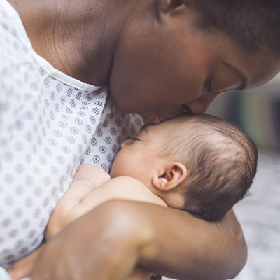 newborn and mother