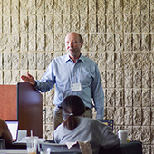 Larry Hedges leads NSF workshop