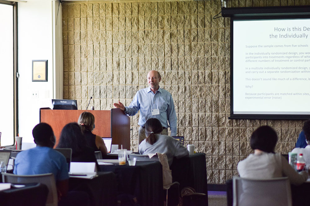 Larry Hedges leads an NSF training