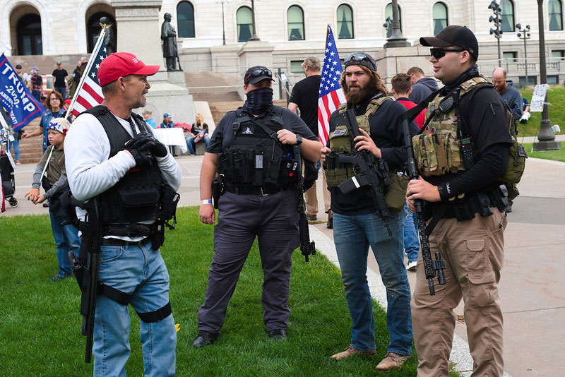 Trump supporters with guns