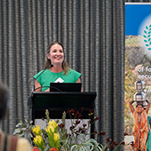 Sera Young giving a lecture about WISE scales in Sydney