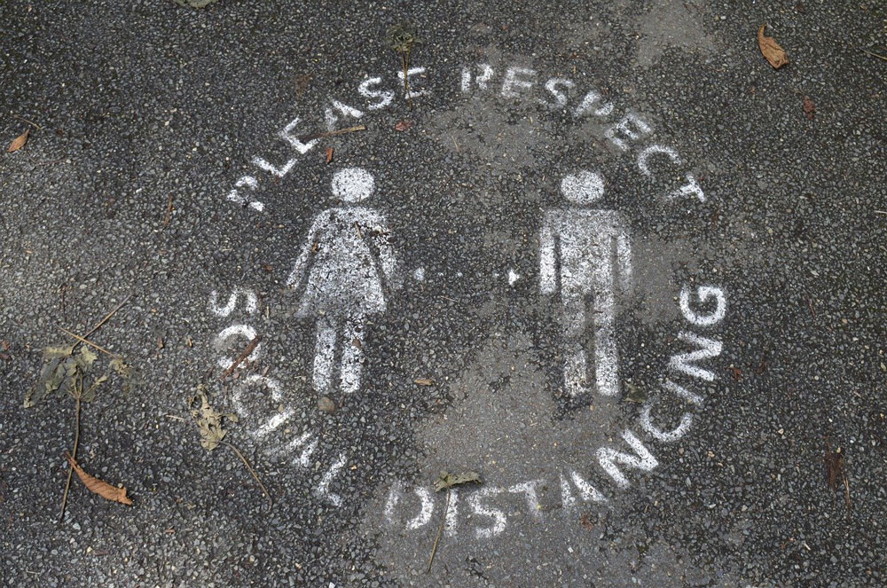 Social Distance Sign