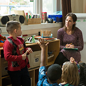 Teacher in classroom