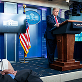 Trump press conference in 2020