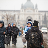 Ukrainians fleeing the war