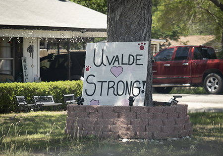 sign in Uvalde, Texas