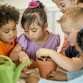 preschool children playing