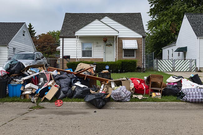 an eviction in detroit during the pandemic