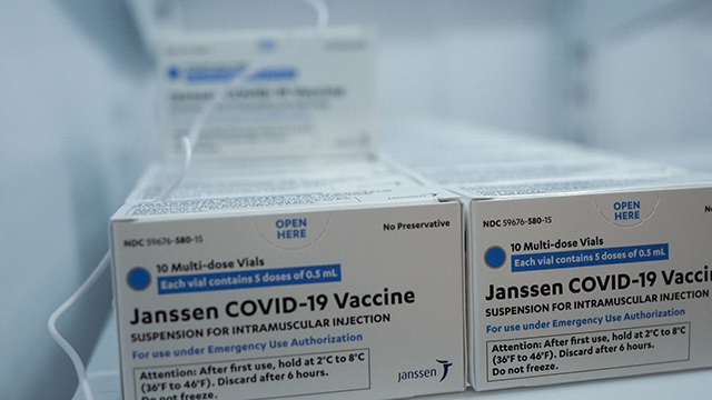 Johnson and Johnson vaccine boxes