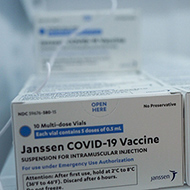 Johnson and Johnson vaccine boxes