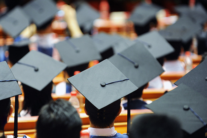 Students graduating