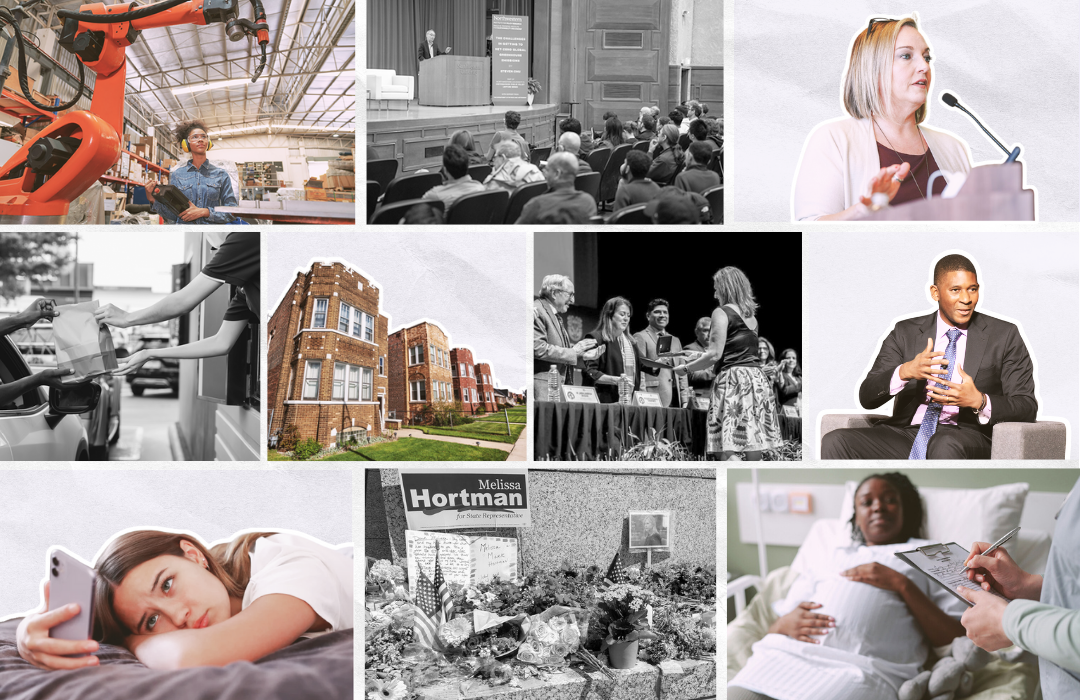 collage images of researchers