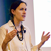 Julia Behrman presenting at an IPR colloquium
