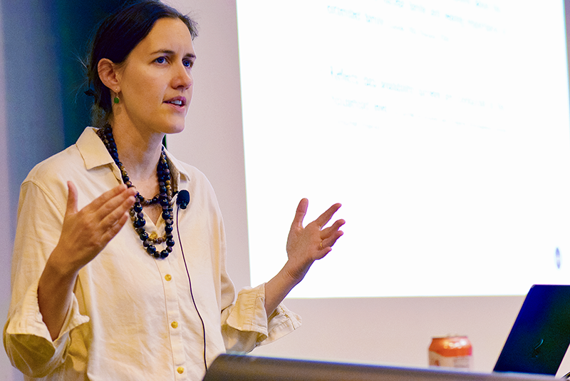 Julia Behrman presenting at an IPR colloquium