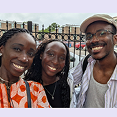 Sally Nuamah and her research assistants, Mercy Nyamao and Brandon Burks (from left) spent the summer archiving and documenting the history of a Chicago housing cooperative